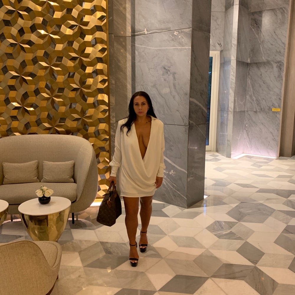 Misguided peace + love cowl dress